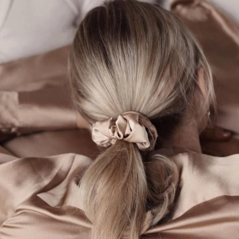 Silk scrunchie